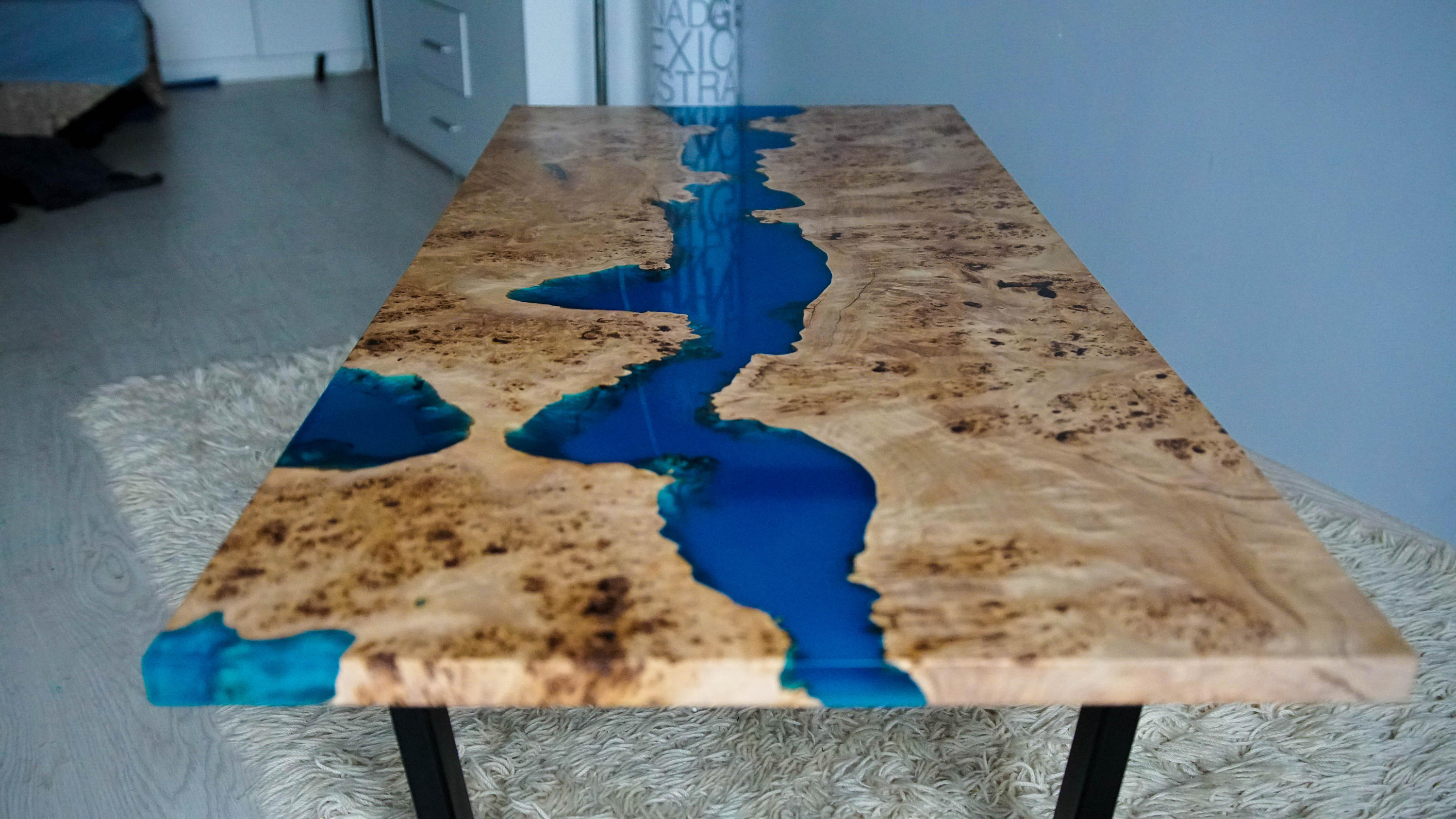 Wood Epoxy River Coffee Table Epoxy River Coffee Table 14 Steps With Pictures Instructables