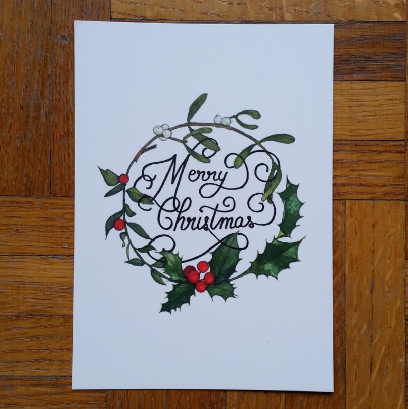 Carte de Noël Joyeux Noël // Français ou anglais | Etsy Carte de Noël Joyeux Noël // Français ou anglais | Etsy