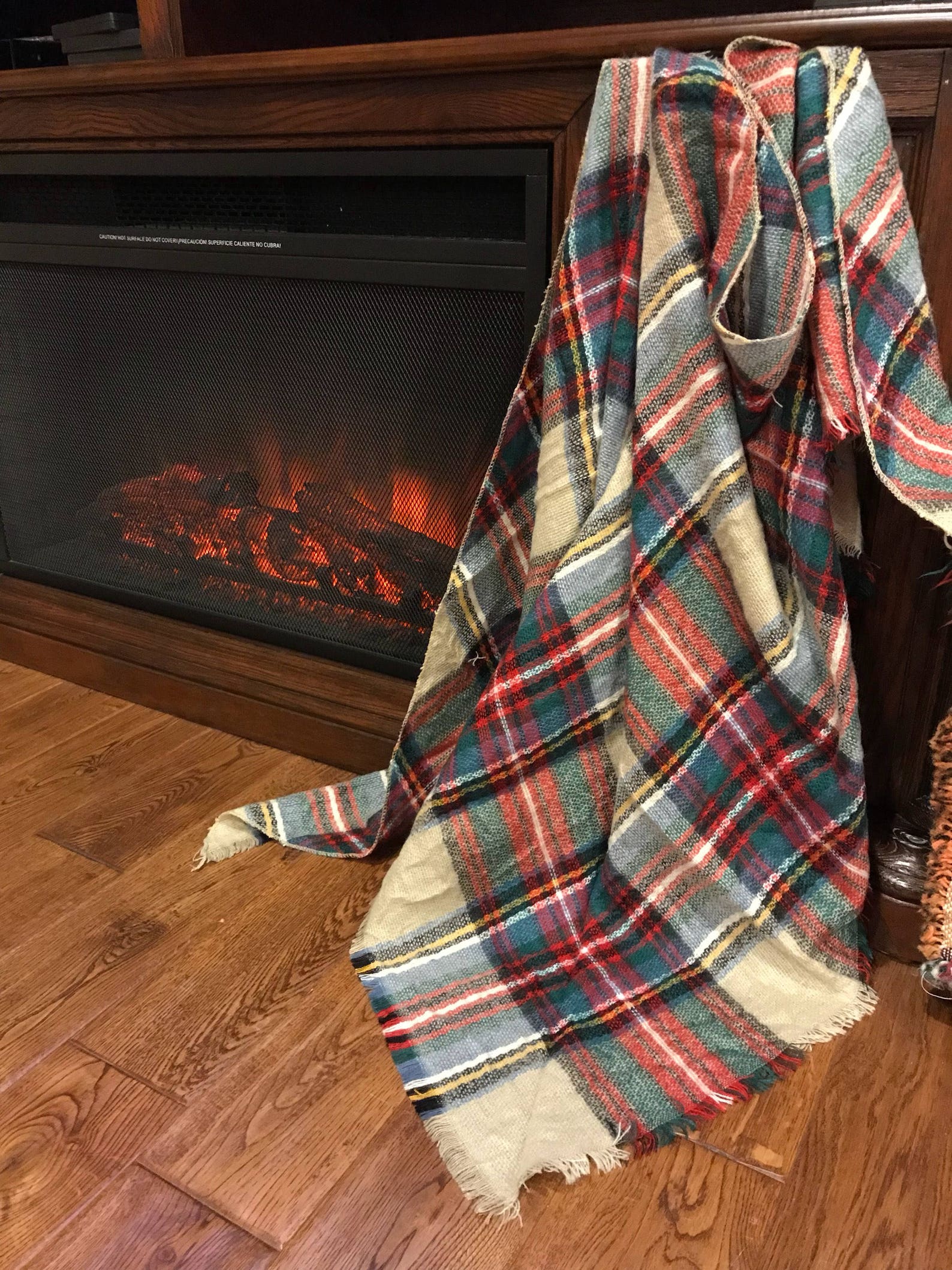 Super Comfy Buffalo Plaid blanket shaw scarf monogram | Etsy