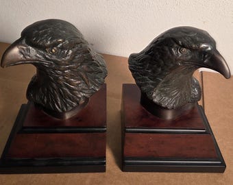 アメリカンイーグルのブックエンド（アンティーク真鍮仕上げ）2個セット。状態良好。