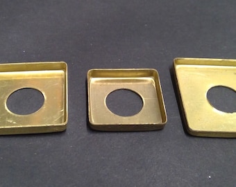 Check Rings Square for Tubing Solid Brass 3/4" - 7/8" - 1" Hobby Craft