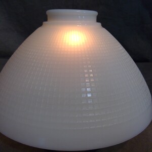 Glass Torchiere Diffuser White Opal Glass Torchiere Diffuser Floor Table Lamp Shade, Waffle ...