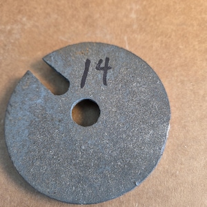 Steel Thick Steel lamp base weight 3 3/8" X 14 oz. Hobby or Craft