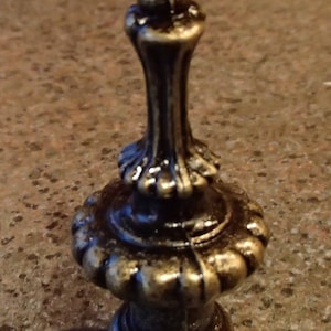 Antique brass finish pillar finial topper for lamp repair part or replacement FREE SHIPPING