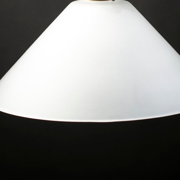 12" Cone Shape Pendant Frosted Glass Shade