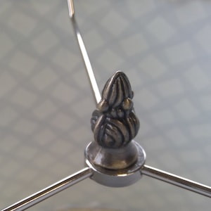 Antique Brass finish bud knob finial topper for lamp repair part or replacement FREE SHIPPING