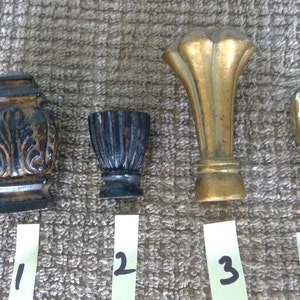 4 different Finial Topper Different Shapes Lighting Your Choice Craft or Hobby