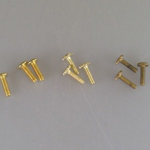 Thumb Screws Knurled Head lamp holder screws 3 of each 5/40 - 6/32 - 8/32 Thread 1/2&quot; long Ships Free