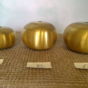 Solid Bass Squat Ball 3 Different Sizes of repair part Chandelier Hobby or Craft DYI