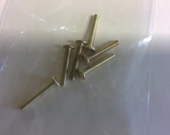 6 Tornillo de mariposa Acabado Latón Cabeza moleteada Lámpara de cabeza Tornillos de soporte de pantalla 8/32 Rosca 1 "de largo Radio Hobby o Craft Se envía gratis