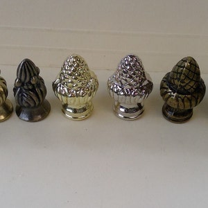 Round Finial Brass Finished Topper for Lamp Restoration Part or Replacement FREE SHIPPING