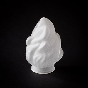 Flame Globe Stalactite shade 5&quot; tall Satin Glass Statue of Liberty Lamp Globe we have Stock