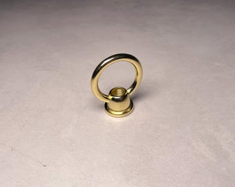 Round Finial Brass Finished Topper for Lamp Restoration Part or Replacement FREE SHIPPING
