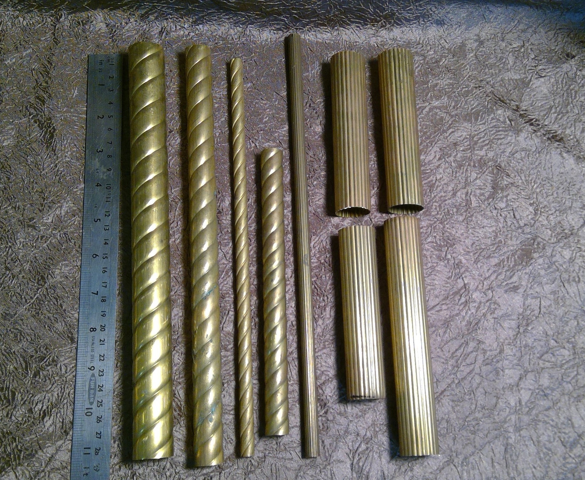 Assorted Short Pieces Round Solid Brass Tubing Lot DIY Craft Hobby -   Canada