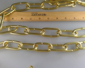 Heavy Solid Brass Chain 2 link Sizes for Chandelier Hanging Lamp Light Part 36&quot; Long
