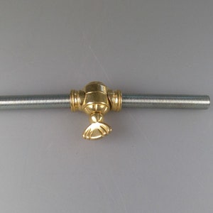 Solid Brass Lamp Swivel Lamp Craft or Hobby Replacement DIY Part Elbow