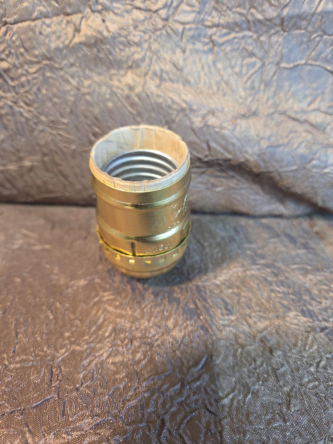 Keyed Light Socket Short Lamp Socket Keyless Light Socket With Brass Finish Ships Free - Etsy