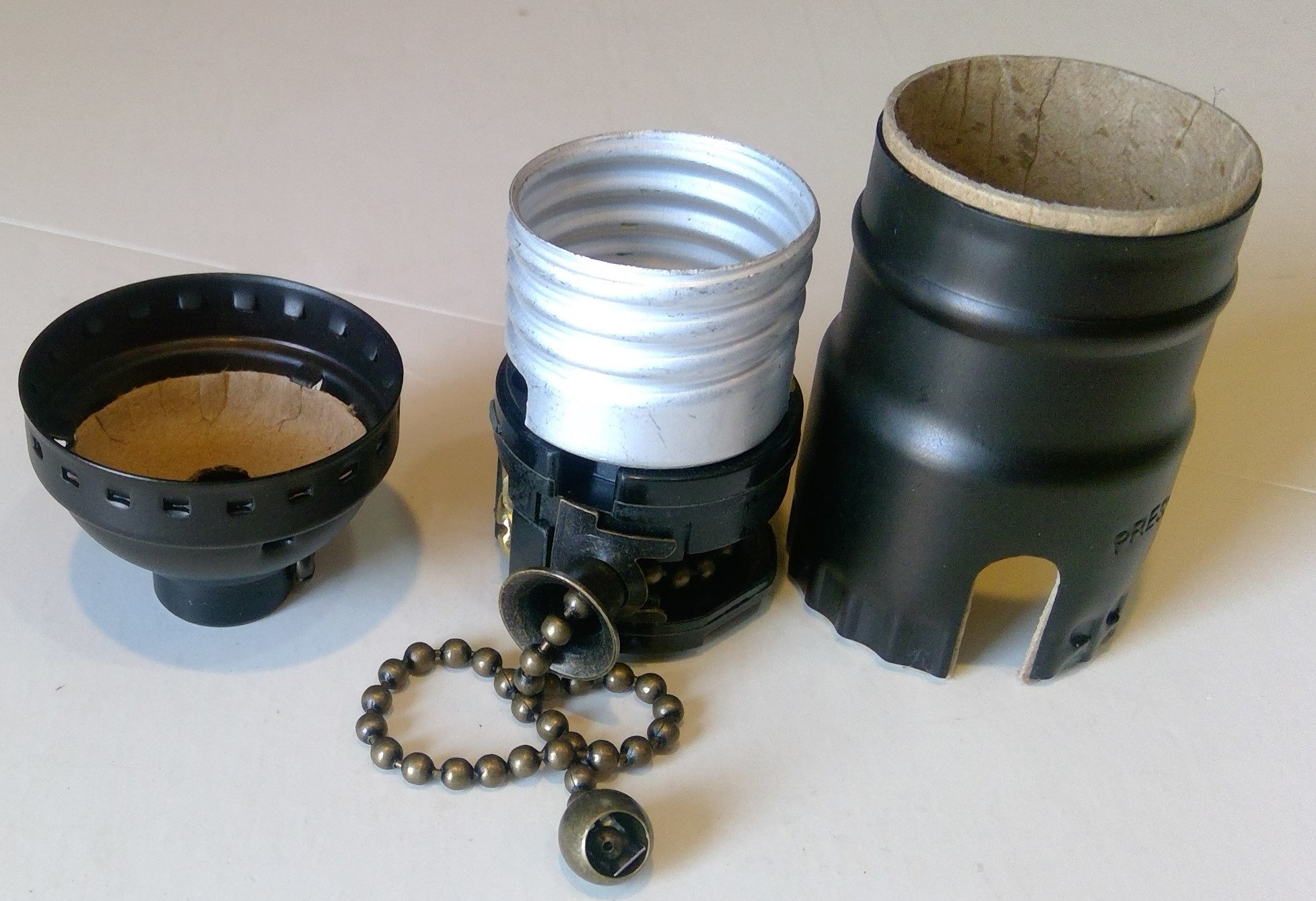 Pull Chain Socket Solid Brass W/ Antique Brass Finish Etsy