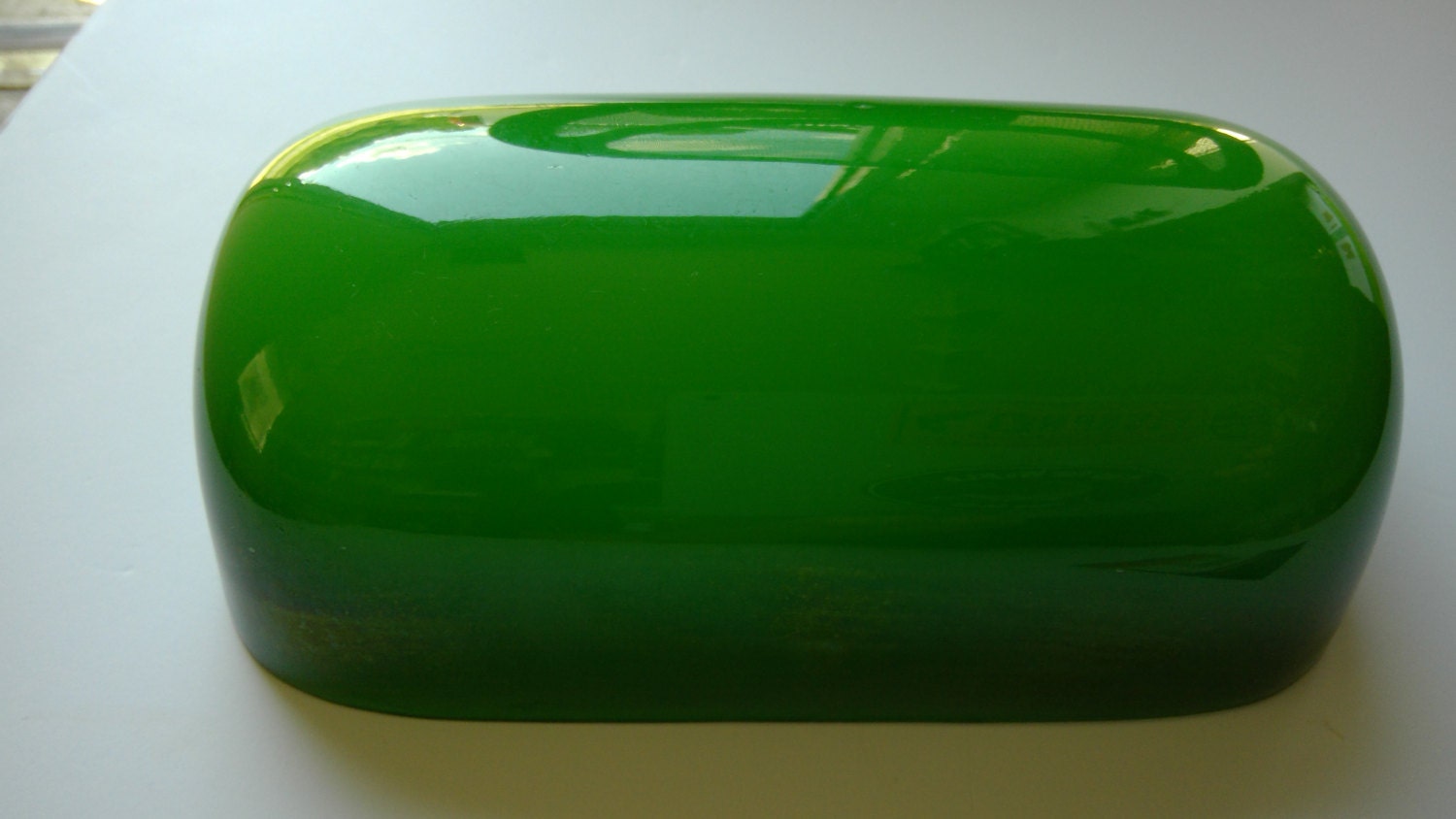 Green desk lamp replacement glass outlet
