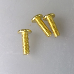 10 Thumb Screw Solid Brass Knurled Head lamp holder screws 8/32 Thread Count 5/8&quot; long Radio Hobby or Craft Ships Free