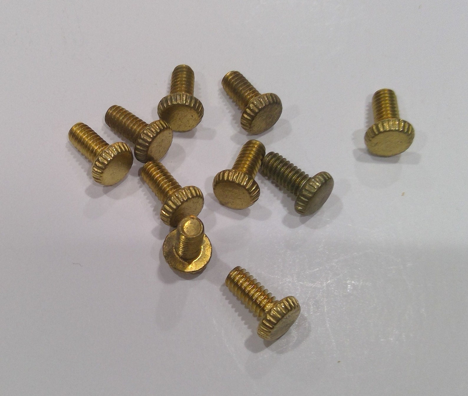 Thumb Screw Solid Brass Knurled Head Lamp Holder Screws 8/32 Etsy