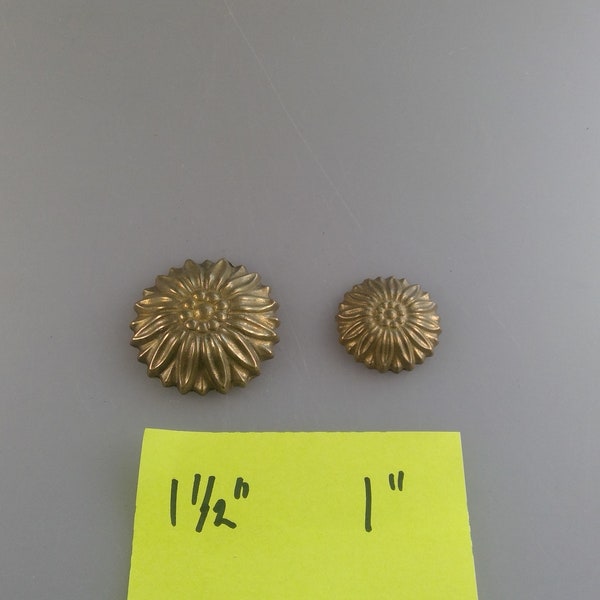 Cast Brass Rosett Cap Nut Wall Sconce, Plaque Nut 2 Different Sizes Choice