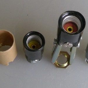 Phenolic Candelabra Socket 1 1/2 or 2 or adjustable to 3.25 to 4.5 image 4