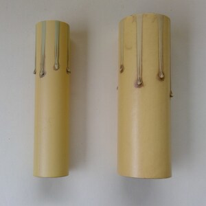 Ivory Drip Candel Cover Chandelier Lamp Socket Fiber Candelabra 4 image 3