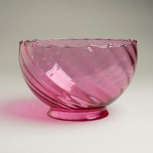 Ruby Red Glass Gas Shade Lamp Swirl Design 7 1/2 X 4&quot; holder 5&quot; tall