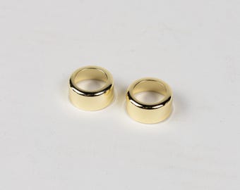 Candle Followers Pair (2) Brass Finish New 7/8" Size Free Shipping