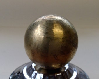 2-inch Solid Brass Ball Finial tap 1/8" ips.