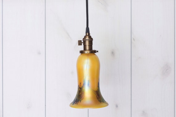 Pendant Art Glass Lamp Shade Custom Decor Ceiling Hanging Etsy