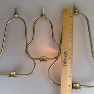 Solid Cast Brass Harp 3 Sizes Pear Shape Solid Brass