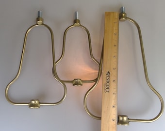 Solid Cast Brass Harp 3 Sizes Pear Shape Solid Brass