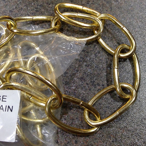 Antique Brass Light Chain Etsy