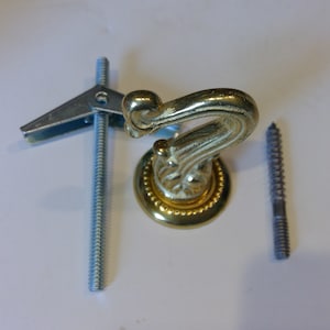 Solid Brass Swag Hook Plant Hook With all Parts Free Shipping
