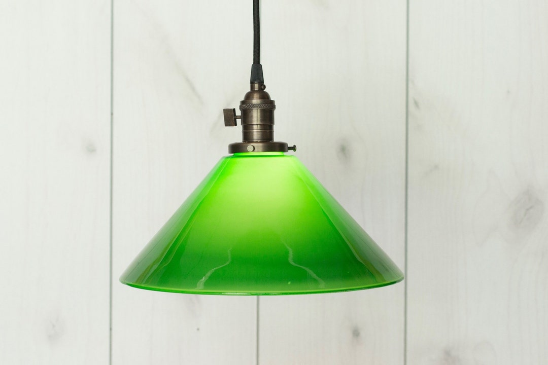 Pendant 12 Emerald Green Pendant Pool Kitchen Glass Lamp Shade Custom Decor Ceiling Hanging Etsy Australia