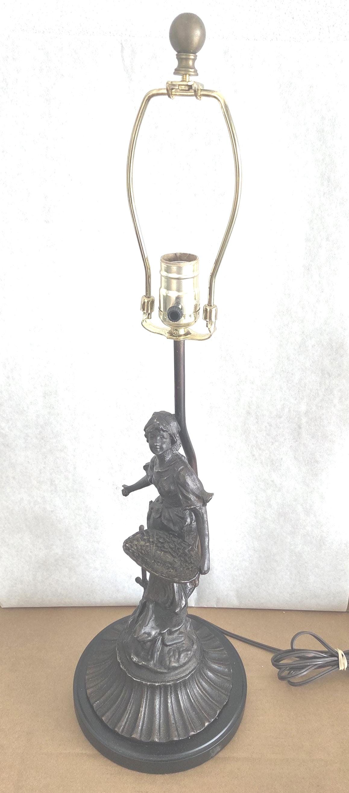 Vintage Bronze Table Lamps - Etsy