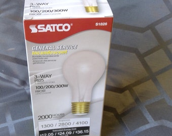 MOGUL BASE E39 100/200/300 Watt 3 Way Soft White Light Bulb