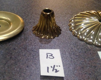 Decorative Bobeches Rosett Cover Cap Solid Brass Breaks 3 different shapes