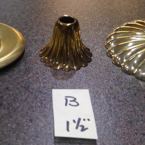 Decorative Bobeches Rosett Cover Cap Solid Brass Breaks 3 different shapes