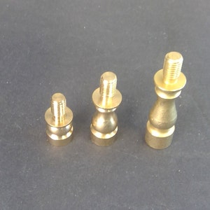Solid Brass Table Lamp Shade Risers: 1/2&quot;, 1&quot;, 1 1/2&quot;, or 2&quot; Fits Standard Lamp Harp Unfinished New