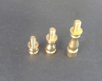 Solid Brass Table Lamp Shade Risers: 1/2", 1", 1 1/2", or 2" Fits Standard Lamp Harp Unfinished New