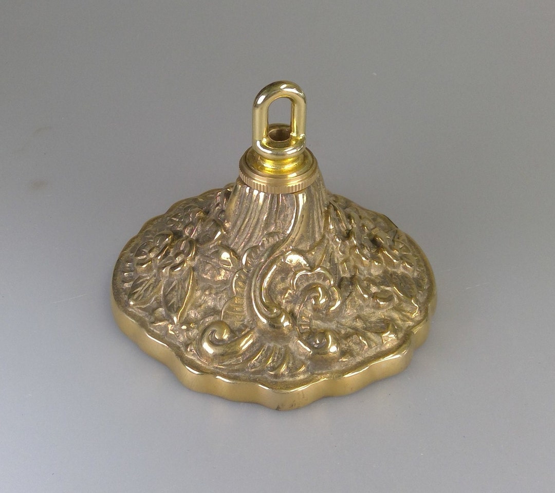 Floral Canopy Embossed Light Fixture Chandelier Fixture Part Solid ...