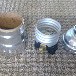 Nickel Short Lamp Socket Keyless Light Socket, NO Switch w/ Set Screw Free Shipping