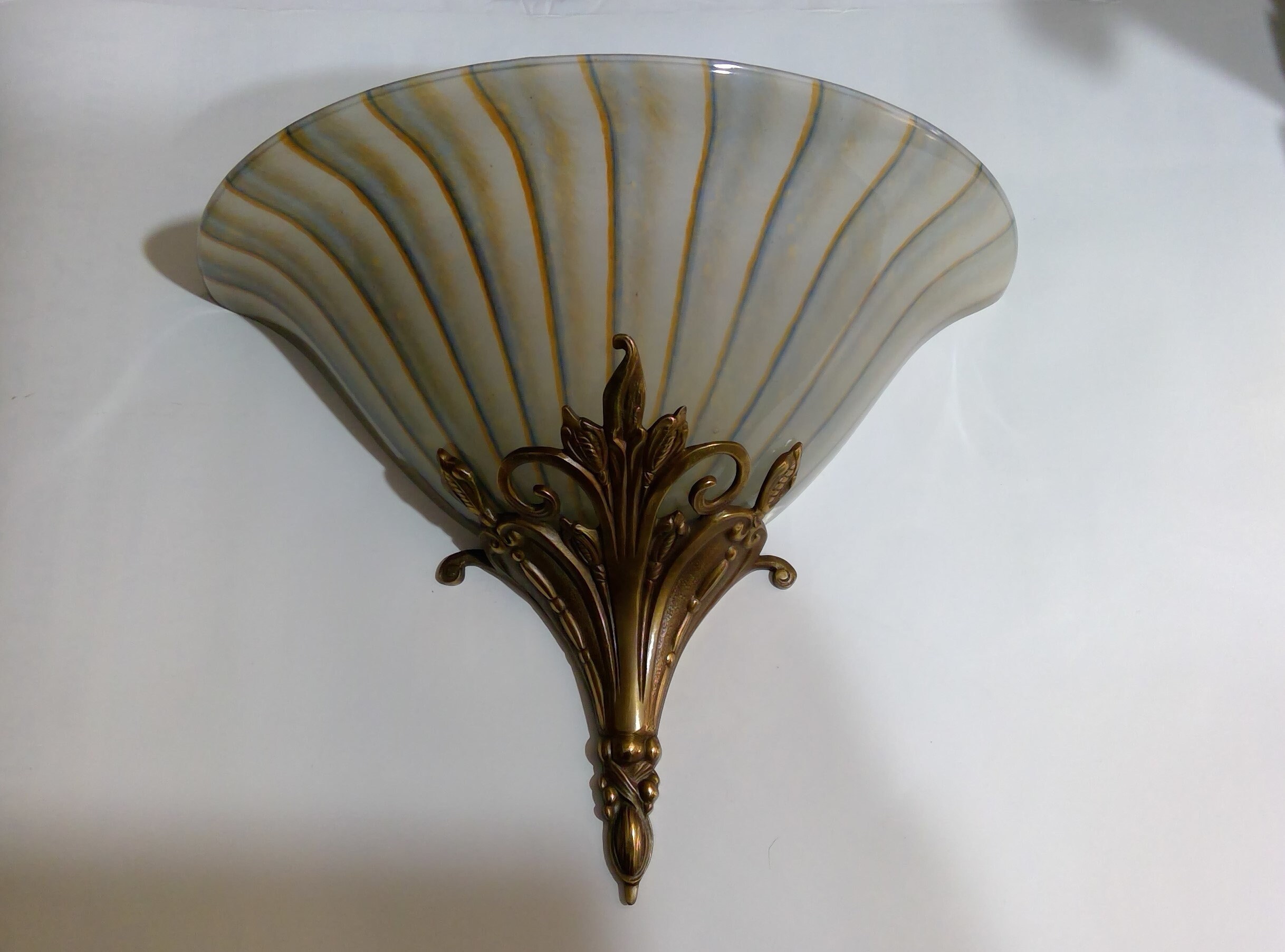 Brass shell on sale wall sconce