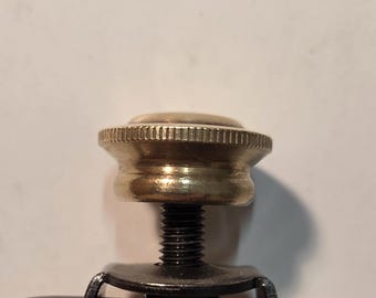 Stiffel Lamp Co. Vintage Original Solid Brass Finial 7/8" wide