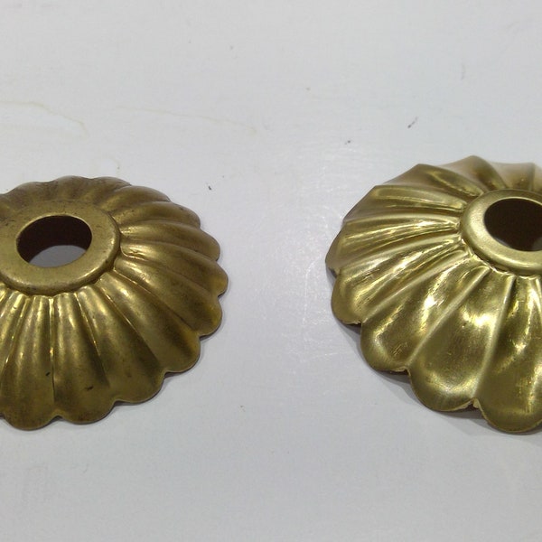 Stamped Brass Rosett Cap Cover 2 Sizes