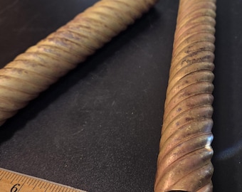Tubo reforzado de 1" de pared gruesa, 6" de largo, pieza reutilizada