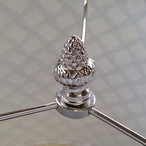 Acorn finial topper Chrome for lamp top and repair part or replacement FREE SHIPPING